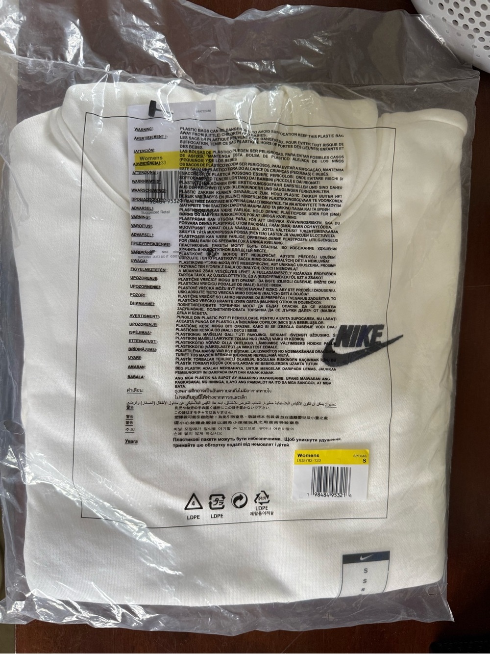 Nike Club Fleece Hoodie Jogger Set Sail Black Women’s Small NWT Hoodie